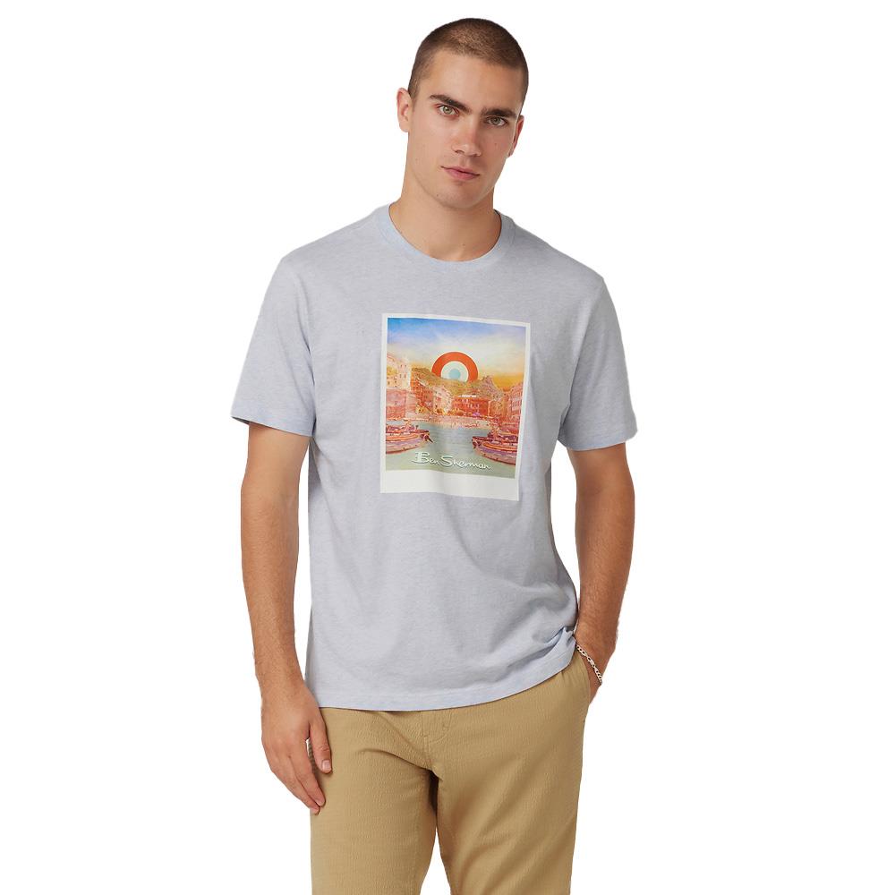 Ben Sherman Amalfi Postcard Print Tee